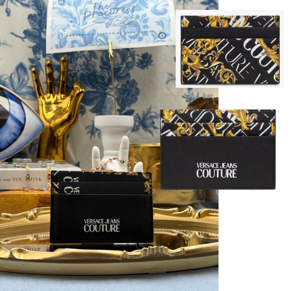🆕 VERSACE JEANS COUTURE 🧿 NWOT Garland Credit Card Holder - Picture 1 of 13